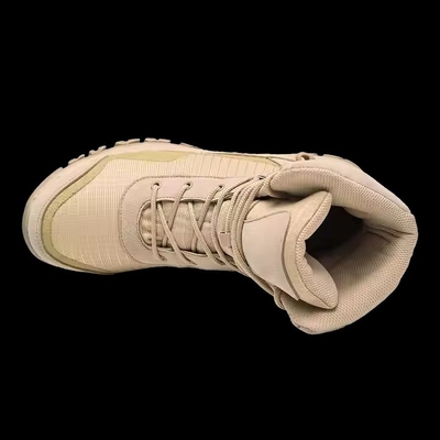 Khaki Waterproof  Anti-slip Comfortable Tactical For Training Hiking Outdoor Training Boots For Men