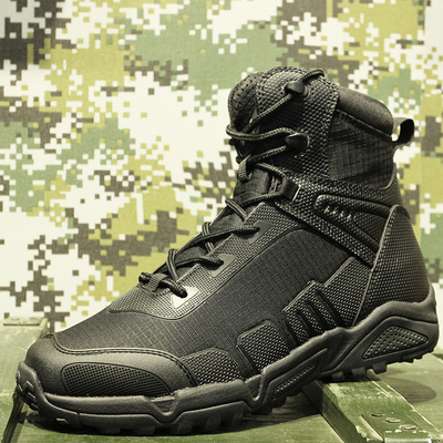 Men's Military Boots and Tactical Boots, CoolMax Tactical Combat Durable Leather Work Utility Outdoor Hiking Assault Boo