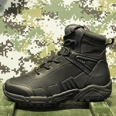 Men's Military Boots and Tactical Boots, CoolMax Tactical Combat Durable Leather Work Utility Outdoor Hiking Assault Boo
