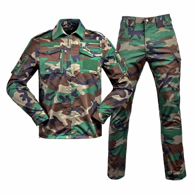 Customized Olive Green Black Woodland Camo 728 Tactical Clothes Uniform Camouflage Suit