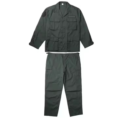 Customized Logo BDU Combat Suit Solid Deep Green Tactical Uniform