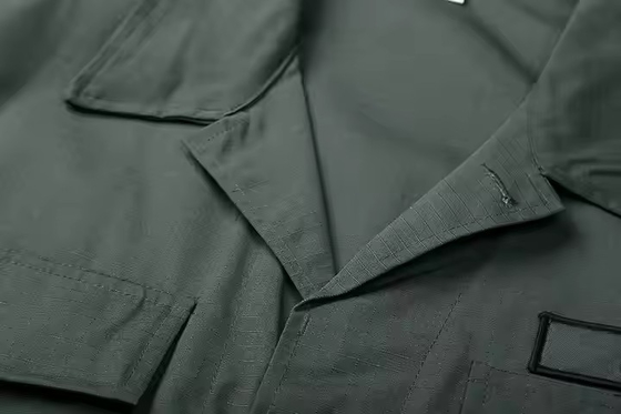 Customized Logo BDU Combat Suit Solid Deep Green Tactical Uniform