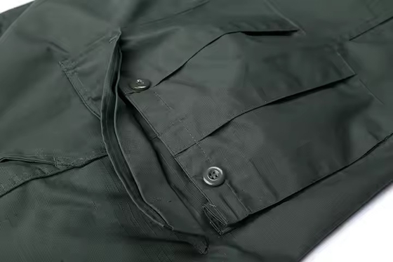 Customized Logo BDU Combat Suit Solid Deep Green Tactical Uniform