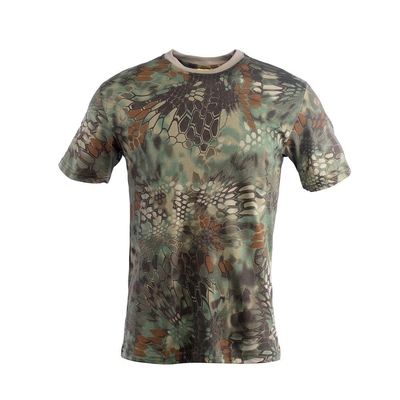 China Xinxin Manufacturer Camouflage Round Neck Pure Cotton Short Sleeves Tactical Training T-shirt