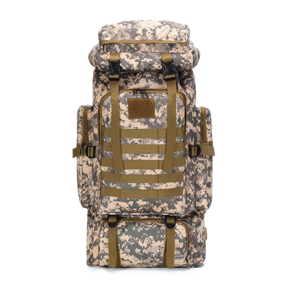 80L Large Capacity Waterproof Camouflage Hiking Backpack Leisure Tactical Backpack Outdoor Sports On Foot Travel Backpack