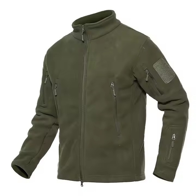 Breathable Quick Dry Olive Green Winter Tactical Fleece M65 Field Jacket for Training