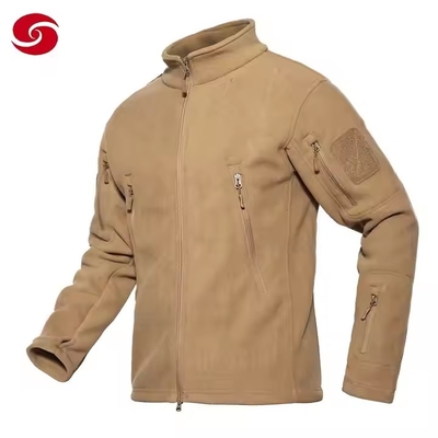 Breathable Quick Dry Olive Green Winter Tactical Fleece M65 Field Jacket for Training
