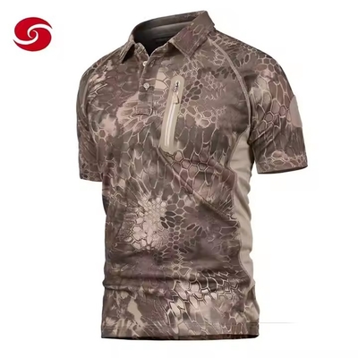 Tactical Wear Digital Quick Drying Camouflage Short Sleeve TWLL for Men