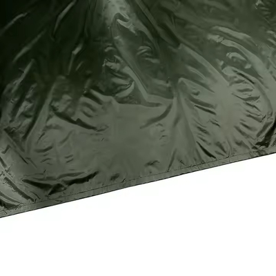Olive Green Breathable Polyester Poncho Raincoat for Outdoor Activities