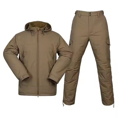 Portable Waterproof Cold-Proof Suit Outdoor Warm Cotton Clothing Training Uniform