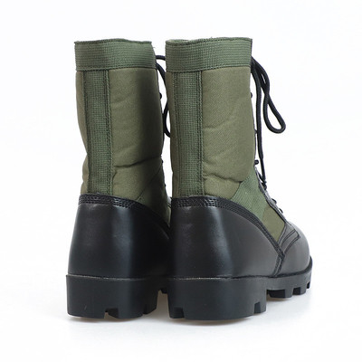 Durable Jungle Hiking Tactical Combat  Boots Canvas Shoes Rangers Panama Rubber