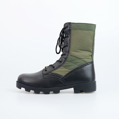 Durable Jungle Hiking Tactical Combat  Boots Canvas Shoes Rangers Panama Rubber