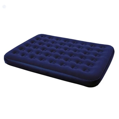 Wholesale Dark Blue Air Bed  Potable Flocked Air Bed Tactical Outdoor Gear for Outdoor Activities