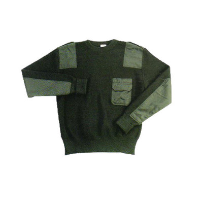 Uniform Customized Chest Pocket V-Neck Knitted Wear Pullover Tactical Wear Sweater