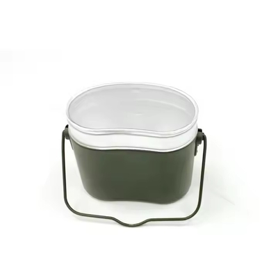 Tactical Canteen Olive Green Aluminum Kettle 3 Piece Lunch Box Tactical Outdoor Gear