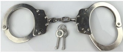 Self Defense Anti Riot Police Equipment Carbon Steel NIJ Real Police Handcuffs