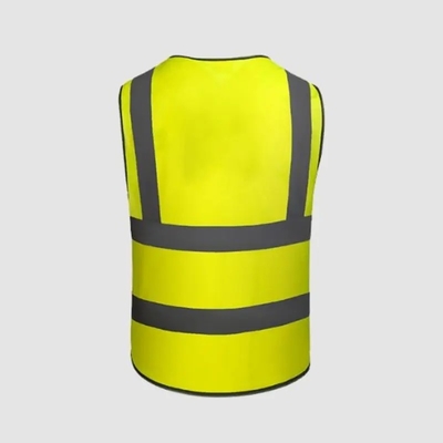 High Visibility Jacket Workwear Reflective Security Vest With Reflector for Road  Workplace Safety