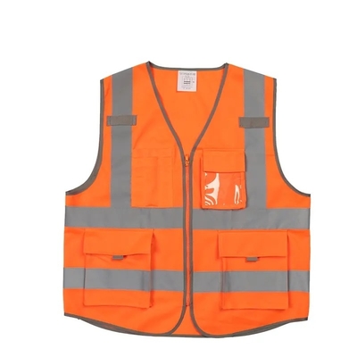 High Visibility Jacket Workwear Reflective Security Vest With Reflector for Road  Workplace Safety
