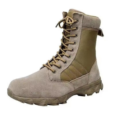 Tactical Footwear Leather And Nylon Fabric Comfortable Training Shoes
