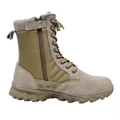 Tactical Footwear Leather And Nylon Fabric Comfortable Training Shoes