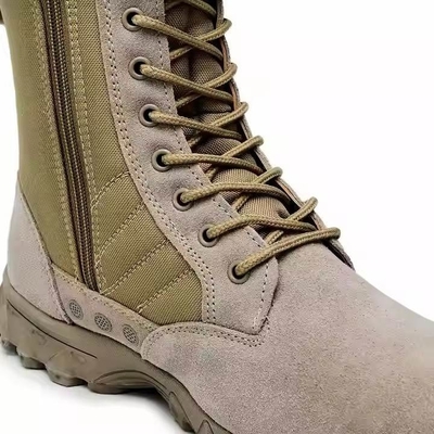 Tactical Footwear Leather And Nylon Fabric Comfortable Training Shoes