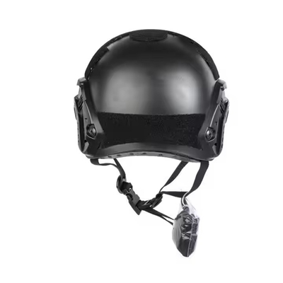 Durable Black Tactical Protective Helmet With GLASS For Tactical Training
