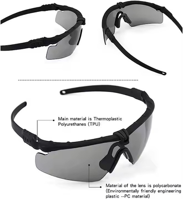 Tactical Helmet Combined With Foldable Ear Protection Half Face Mesh Mask And Glass Set