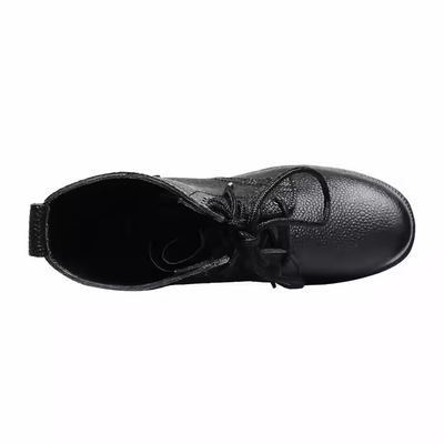 Customized Uniform Tactical Footwear Black Color Leather Boots with Geinuen Leather Training Shoes Black Boots