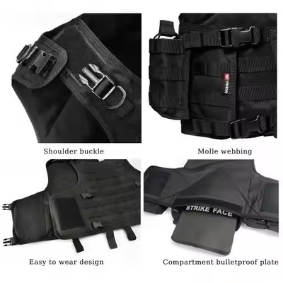 Adjustable Camouflage Plate Carrier Molle Tactical Vest For Hunting