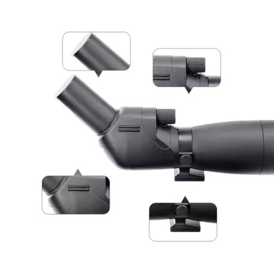 Thermal Long Range Spotting Scopes High Definition Prism Handheld With Phone Holder For Bird Watching