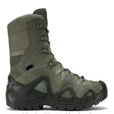 Factory Wholesale High-Top Brown Leather Outdoor Sports Survival Desert Safety Tactical Combat Boots