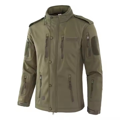 Custom Mens Sports Camo Warm Green Waterproof Black Outdoor Training Softshell Polar Fleece Navy Winter Tactical Jackets