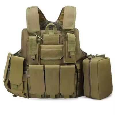 Tactical Gear Equipment Protective Camouflage Shooting Hiking Oxford Multi-functional Plate Carrier Tactical Vest