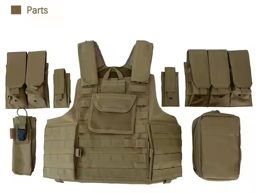Tactical Gear Equipment Protective Camouflage Shooting Hiking Oxford Multi-functional Plate Carrier Tactical Vest