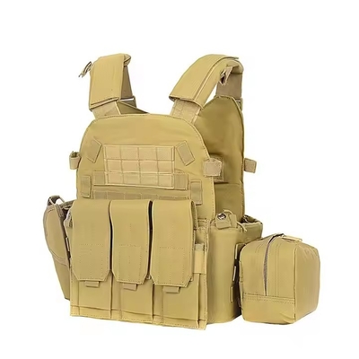 Tactical Gear Equipment Protective Camouflage Shooting Hiking Oxford Multi-functional Plate Carrier Tactical Vest