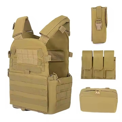 Tactical Gear Equipment Protective Camouflage Shooting Hiking Oxford Multi-functional Plate Carrier Tactical Vest