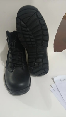 Anti Slip Lightweight Combat Boots With Rubber Outsole , Cushioning