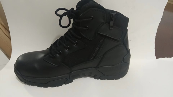 Anti Slip Lightweight Combat Boots With Rubber Outsole , Cushioning