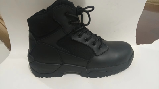 Anti Slip Lightweight Combat Boots With Rubber Outsole , Cushioning