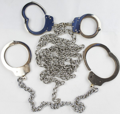 Secure Police Stainless Steel Hand Cuffs Double locking