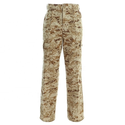 Men's BDU Rip Stop Trouser+Jacket EDC Tactical Combat Pants Military Uniform With Desert Digital Camouflage