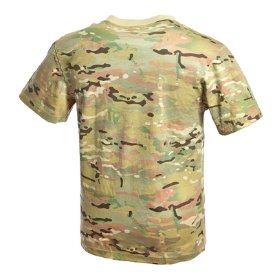 100% Cotton Military Army T Shirt Durable Camouflage Combat