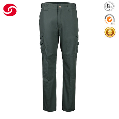 8 Pockets Khaki Tactical Pants 65% Polyester 35% Cotton Anti Pilling