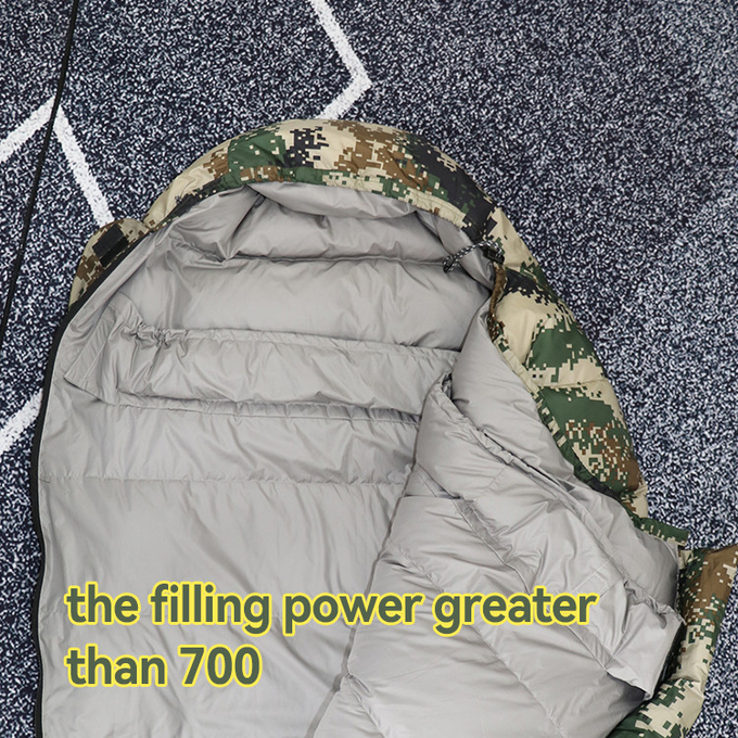 Camouflage Envelope Tactical Outdoor Gear Military Winter Sleeping Bag 220*75CM