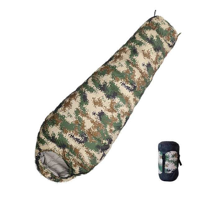 Camouflage Envelope Tactical Outdoor Gear Military Winter Sleeping Bag 220*75CM